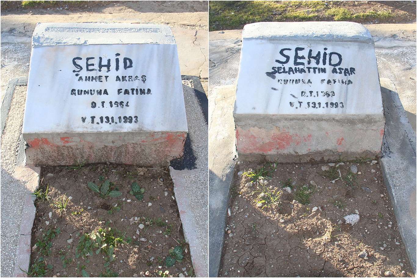 Allah yolunda canlarını feda eden iki şehid: Selahattin Asar ve Ahmet Akbaş Allah yolunda canlarını feda eden iki şehid: Selahattin Asar ve Ahmet Akbaş